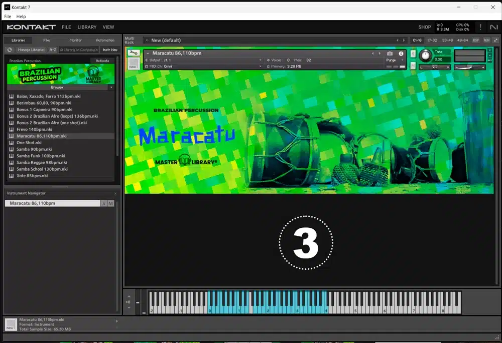 Bonus: Kontakt 7 Library Brazilian Percussion Master Library